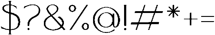 Olympus Light otf (300) Font OTHER CHARS