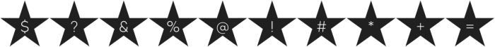 Olystar Light otf (300) Font OTHER CHARS