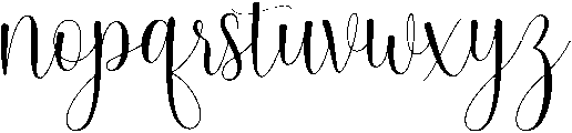 olivia otf (400) Font LOWERCASE