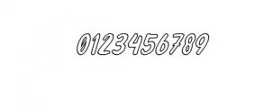 Oleander Cakes Outline Italic.ttf Font OTHER CHARS