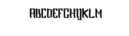 Oliver Typeface Font UPPERCASE