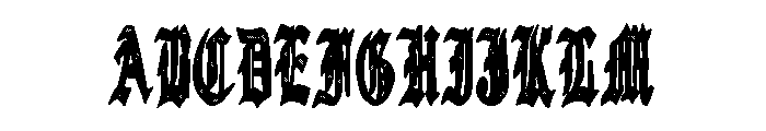 Old English Tavern Font UPPERCASE