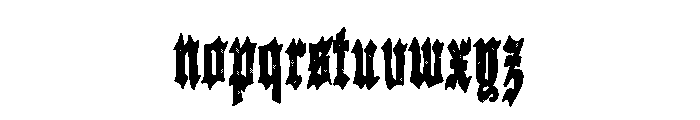 Old English Tavern Font LOWERCASE