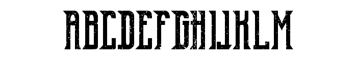 Old Excalibur Demo Grunge Font UPPERCASE