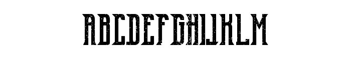 Old Excalibur Demo Grunge Font LOWERCASE