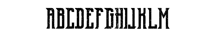 Old Excalibur Grunge Font LOWERCASE