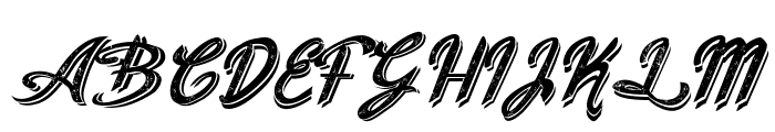 Old Figaro Cursive Italic Font UPPERCASE