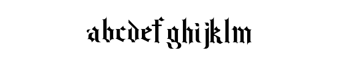 Old Gothic Regular Font LOWERCASE