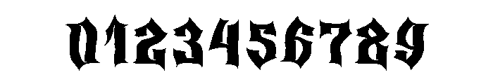 Old Horror Films Font OTHER CHARS