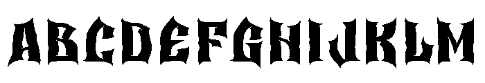 Old Horror Films Font UPPERCASE