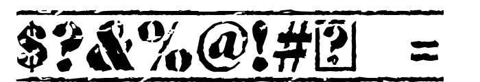 Old Stamper Font OTHER CHARS
