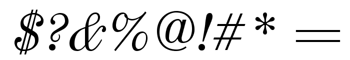 Old Standard Italic Font OTHER CHARS