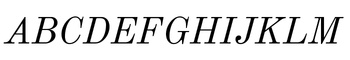 Old Standard Italic Font UPPERCASE
