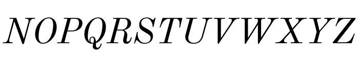 Old Standard TT Italic Font UPPERCASE