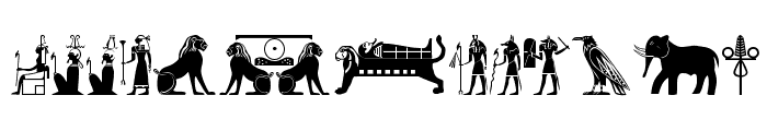 OldEgyptGlyphs Font LOWERCASE
