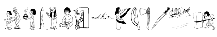 OldEgyptOne Font LOWERCASE