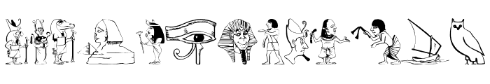 OldEgyptTwo Font LOWERCASE