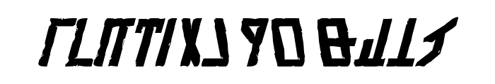 Olde Dethek Italic Font LOWERCASE