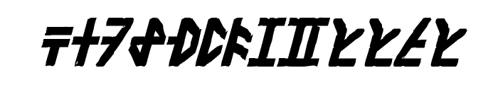Olde Dethek Italic Font LOWERCASE