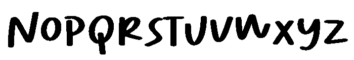 Oliver Marker Font LOWERCASE