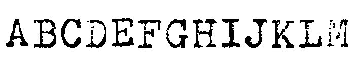 Olivetti Type2 Font UPPERCASE