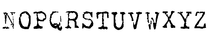 Olivetti Type2 Font UPPERCASE