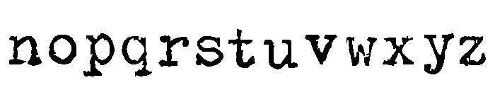 Olivetti Type2 Font LOWERCASE