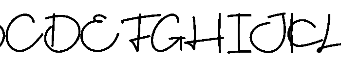 Olivia3 Font UPPERCASE