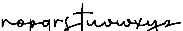 Olivia3 Font LOWERCASE