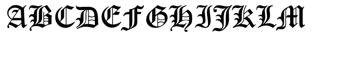 Old English Let Font UPPERCASE