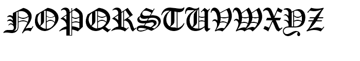 Old English Standard D Font UPPERCASE