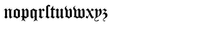 Old English Standard D Font LOWERCASE