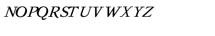 Old Roman Regular Italic Font UPPERCASE