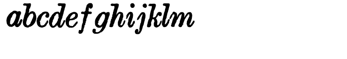 Old Times American Heavy Italic Font LOWERCASE