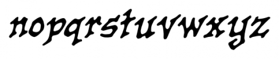 OldCrone BB Italic Font LOWERCASE