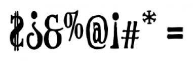 OldRussian Regular Font OTHER CHARS