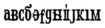 OldRussian Regular Font LOWERCASE