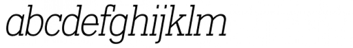 OL Egyptian Light Italic Font LOWERCASE