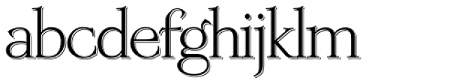 OL Engravers Classic Shaded Font LOWERCASE