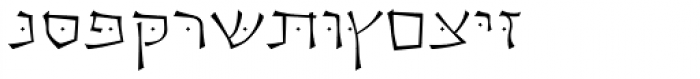 OL Hebrew Cursive Light Font UPPERCASE
