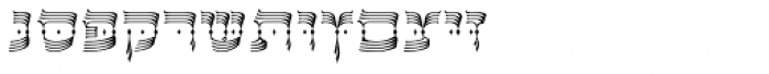 OL Hebrew David Deco Linear Font UPPERCASE