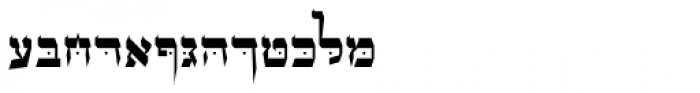 OL Hebrew Formal Script Font UPPERCASE