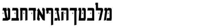 OL Hebrew Headline Bold Font UPPERCASE