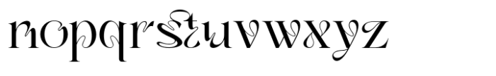 Ola Braga Elegant Serif Font LOWERCASE