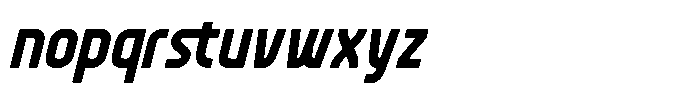 Oladro Churo Italic Font LOWERCASE