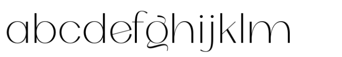 Olarwe Extralight Font LOWERCASE
