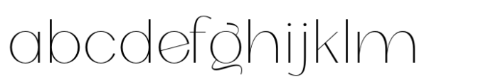 Olarwe Thin Font LOWERCASE