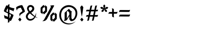 Old Bikers Base Font OTHER CHARS