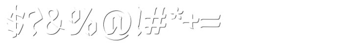 Old Bikers Shadow Font OTHER CHARS