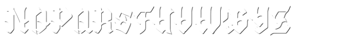 Old Bikers Shadow Font UPPERCASE